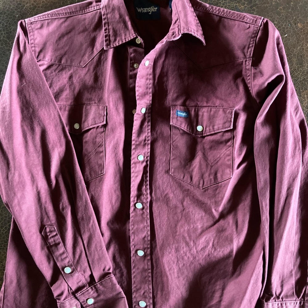 Vintage Wrangler Button Down Size L